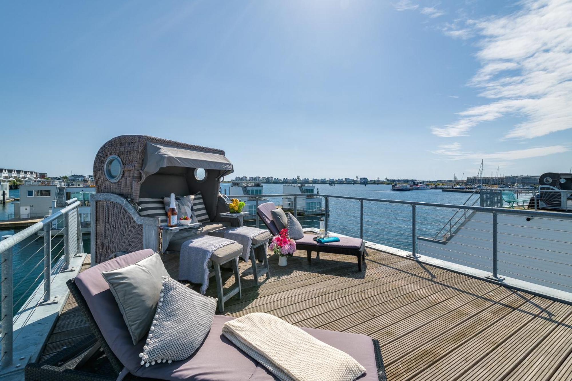 Triton: Meerblick, Sauna, Dachterrasse Olpenitz Buitenkant foto