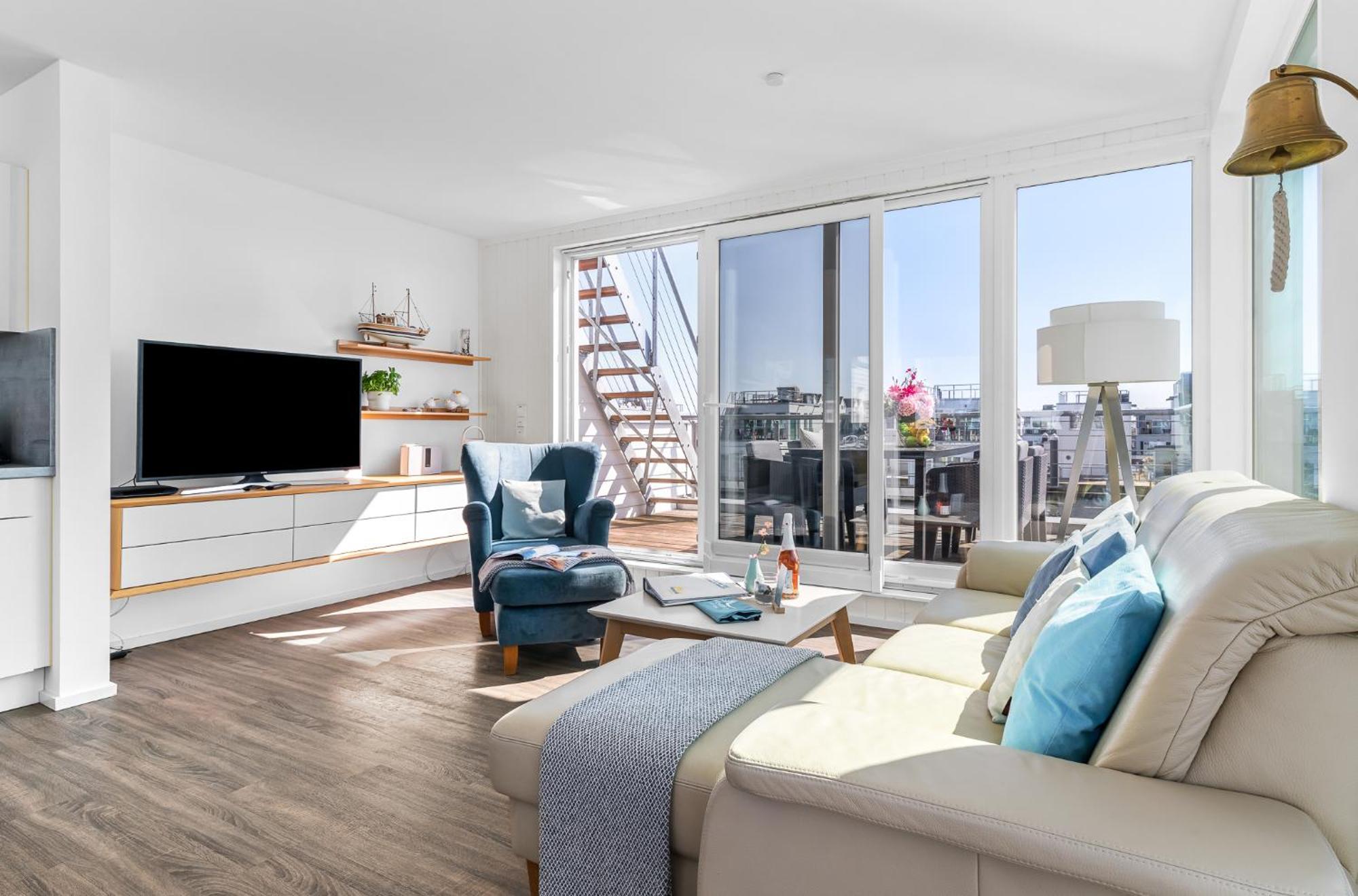 Triton: Meerblick, Sauna, Dachterrasse Olpenitz Buitenkant foto