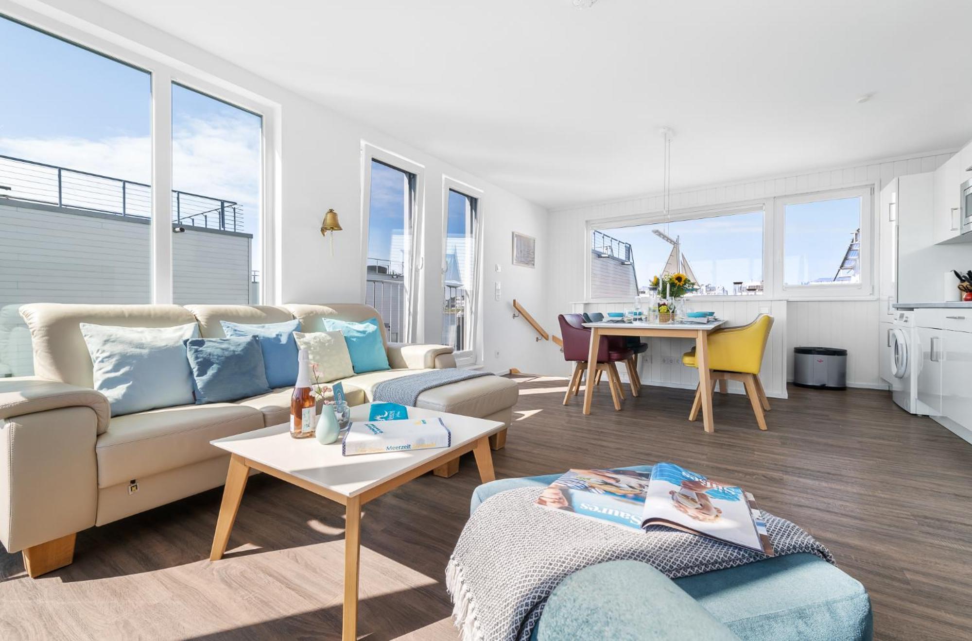 Triton: Meerblick, Sauna, Dachterrasse Olpenitz Buitenkant foto